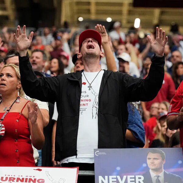 Conservatives journey cross-country for Kirk memorial at State Farm Stadium