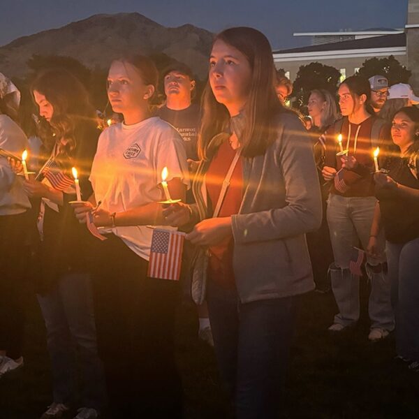 Charlie Kirk mourned by a whole lot at tearful Utah State University…