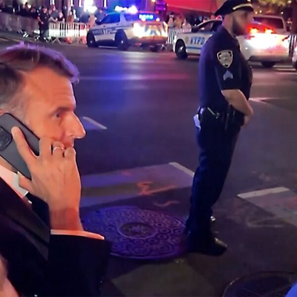 Macron caught on New York avenue by Trump motorcade, calls him straight