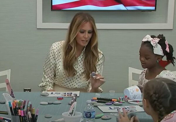 Watch: Melania Trump and Princess Kate Team Up to Delight Young Children…