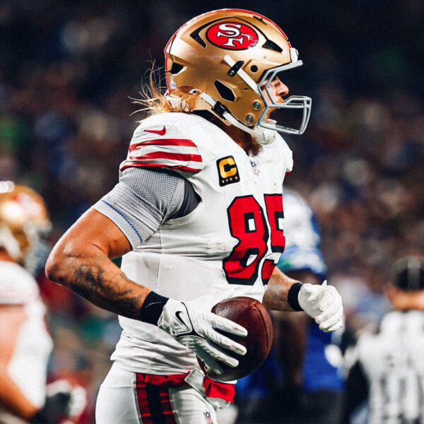 San Francisco 49ers Wearing White Road Version Of 1994 Throwback Uniforms Against…