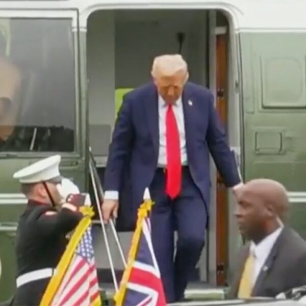 Trump delayed resulting from difficulty with Marine One in UK