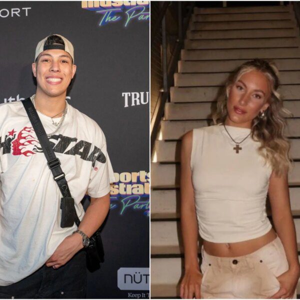 Jackson Mahomes shares intimate kiss with GF Shyanne Blankenship as she makes…