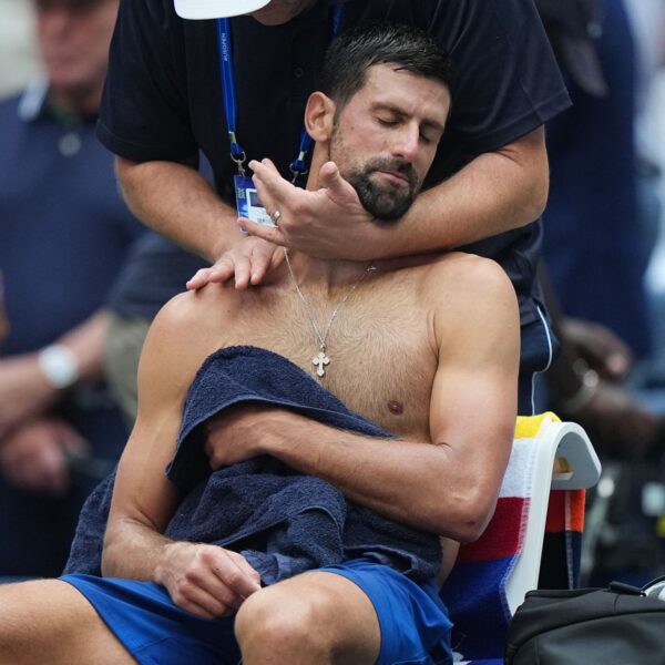 Novak Djokovic throws up mid-match in alarming scenes as he battles ‘brutal’…