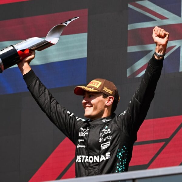 George Russell wins in Singapore as McLaren nabs constructors’ title