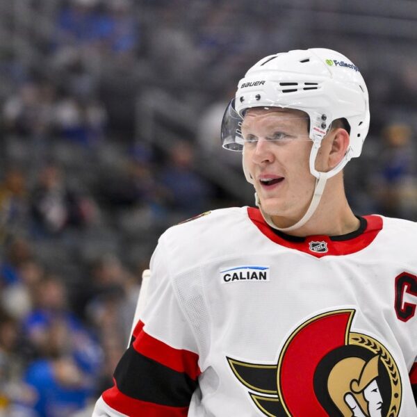 Senators F Brady Tkachuk being evaluated after early exit