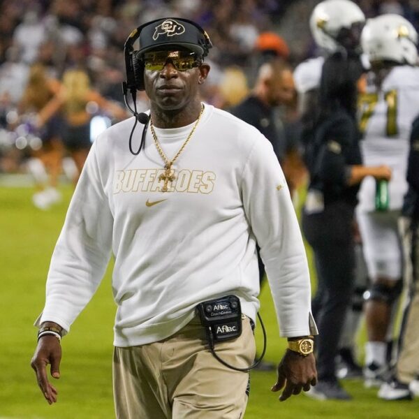 Colorado coach Deion Sanders returns to apply after surgical procedure