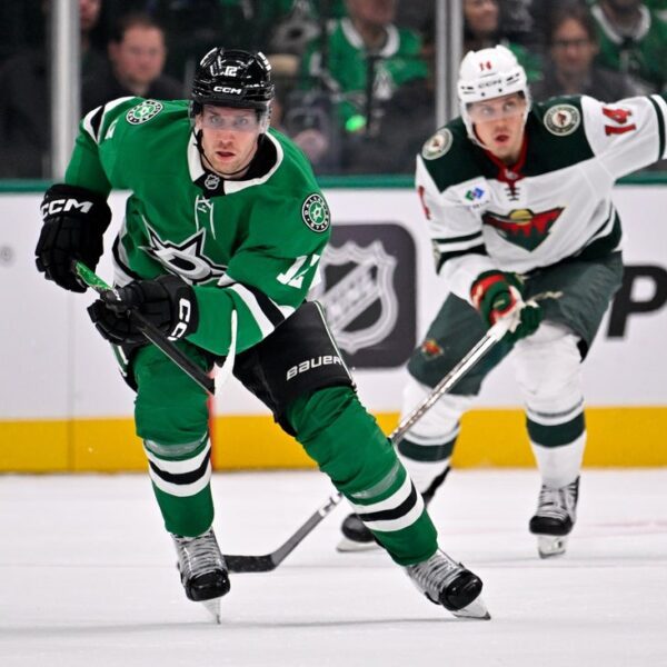 Matt Duchene exits injured as Stars high Wild, keep unbeaten
