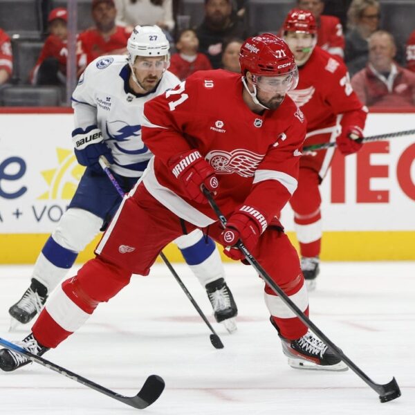 Puck administration key for Red Wings in first of pair vs. Blues
