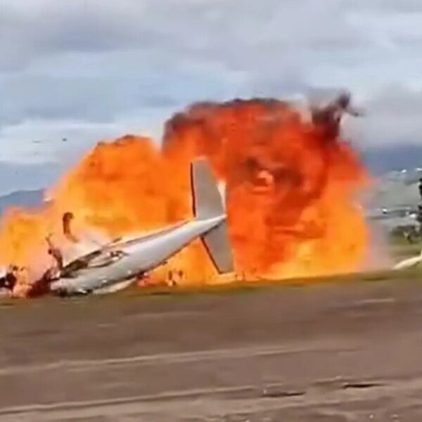 Plane Crashes, Explodes Immediately After Takeoff, on Camera