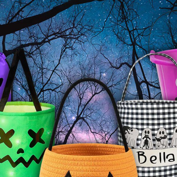 Trendy Trick-or-Treat Candy Buckets on Amazon
