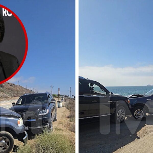 Gene Simmons Car Crash Aftermath Video Shows SUV Smashed Into Truck in…