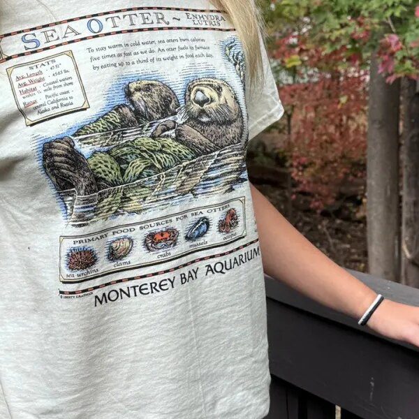 Taylor Swift carrying a classic T-shirt about sea otter conservation sparks $2…