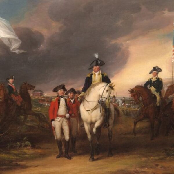 ‘World Turned Upside Down’ – British Surrender to Americans at Yorktown on…