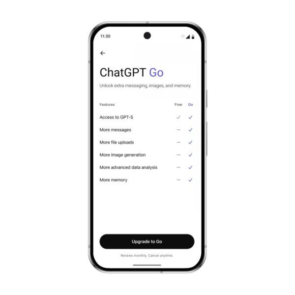 OpenAI’s reasonably priced ChatGPT Go plan expands to 16 new international locations…