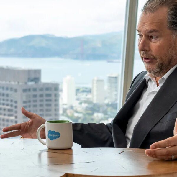 Silicon Valley tech boss Marc Benioff says he is all for Trump…