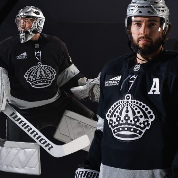 Surprise! Los Angeles Kings Unveil New Crown Uniforms, Silver Helmets on Opening…