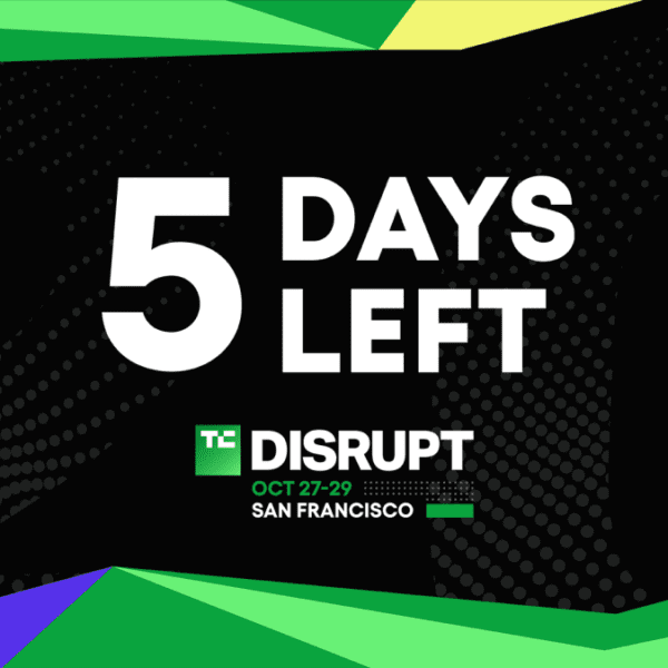 Only 5 days till Disrupt 2025 ignites the startup world