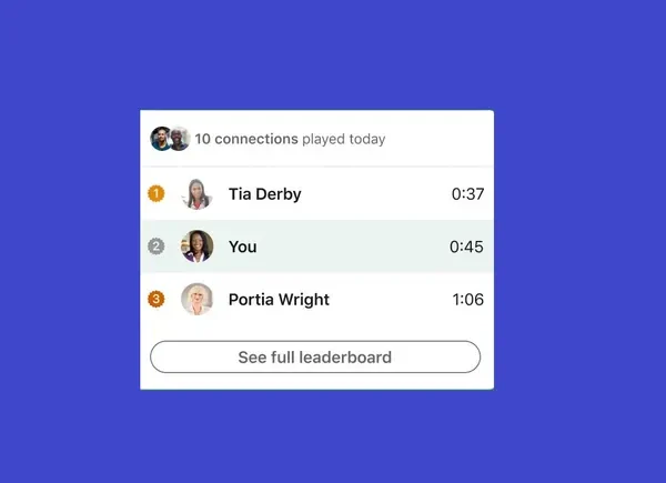 LinkedIn’s Gaming Leaderboards for Connections Are Now Live