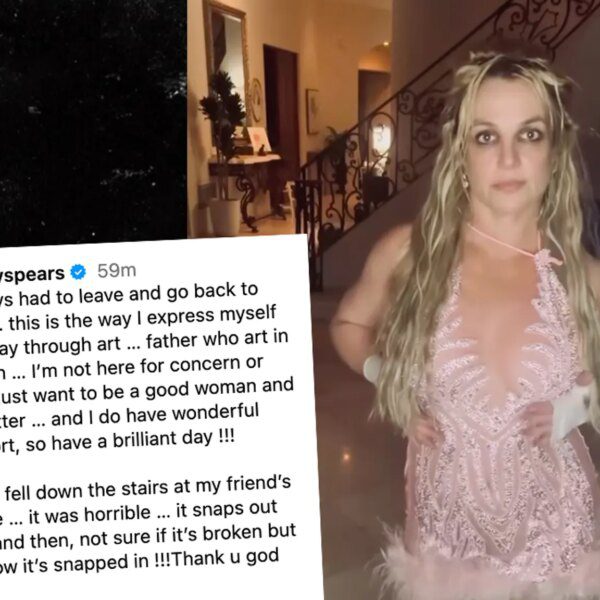 Britney Spears Says She Fell Down Stairs, Knee Snaps Out Occasionally