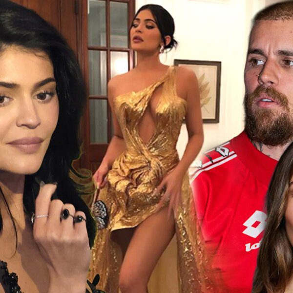 Kylie Jenner Addresses Controversial Gold Wedding Dress at Bieber Wedding