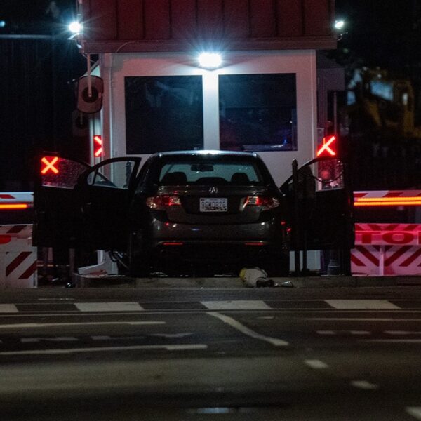 Suspect arrested after automotive rams into White House barricade, officers say