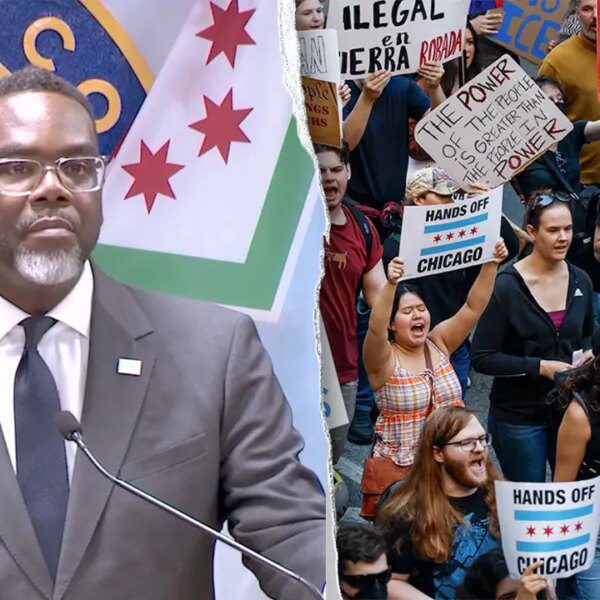 Chicago mayor Brandon Johnson erupts at reporter over ‘unlawful aliens’ time period