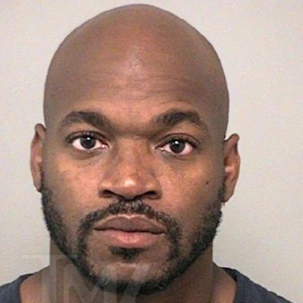 Adrian Peterson Looks Stoic In DWI Arrest Mug Shot