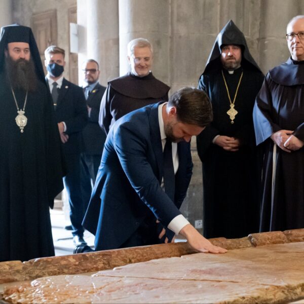 Vice President Vance Visits Church of Holy Sepulchre in Jerusalem Accompanied by…