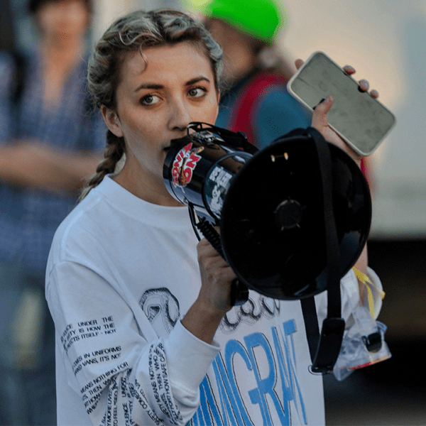 Democratic candidate Katherine Abughazaleh indicted over ICE protest