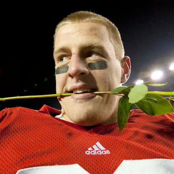 JJ Watt hilariously roasted his look throughout Wisconsin media day in 2008