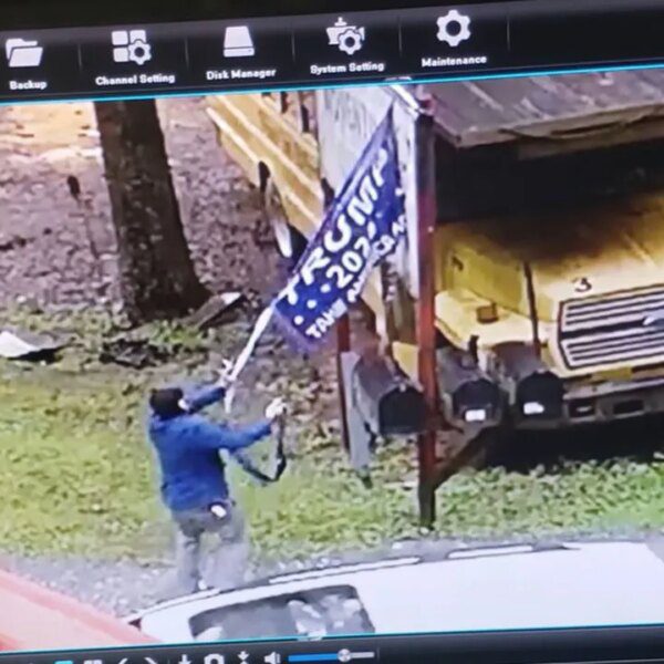 North Carolina man shot at after motorist tears down Trump banner