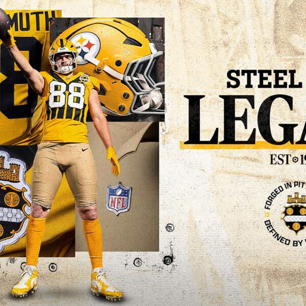 Pittsburgh Steelers To Wear 1933 Throwback Uniforms With New Gold Helmets On…
