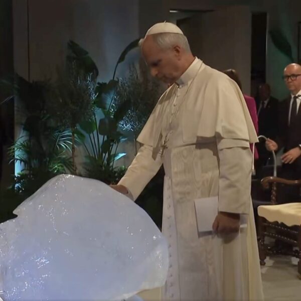 Woke Pope Leo XIV Blesses a Block of Ice as Climate Activists…