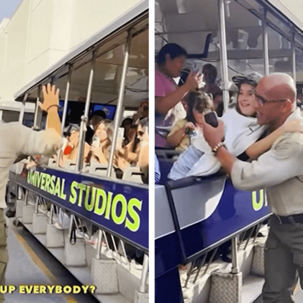 The Rock Surprises Fans at Universal Studios While Shooting ‘Jumanji 3’