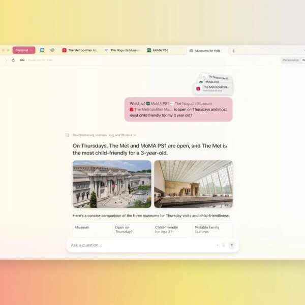 Dia’s AI browser begins including Arc’s ‘best hits’ to its characteristic set