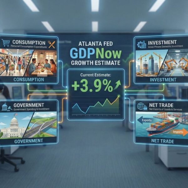 Atlanta Fed GDPNow falls to three.9% from 4.0%