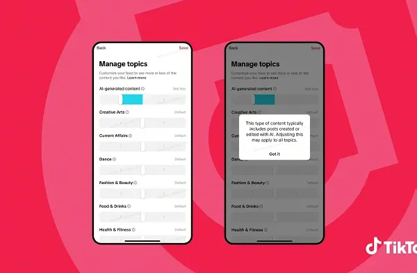 TikTok Adds Option to Limit AI Content in Your For You Feed