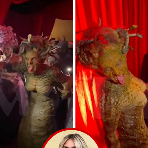 Heidi Klum Dresses as Medusa for Her Annual Halloween Party in NYC