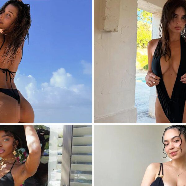 Sexy Stars In Black Bikinis … Shop ‘Til You Drop!