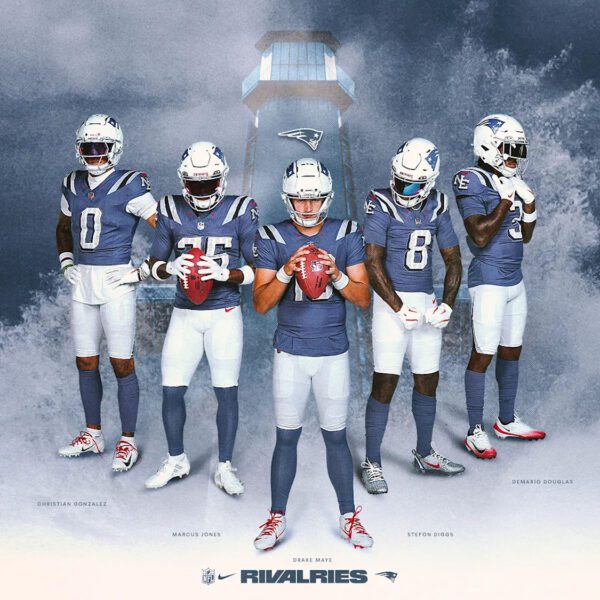 New England Patriots To Debut Nike “Rivalries” Uniforms On Thursday Night Football…