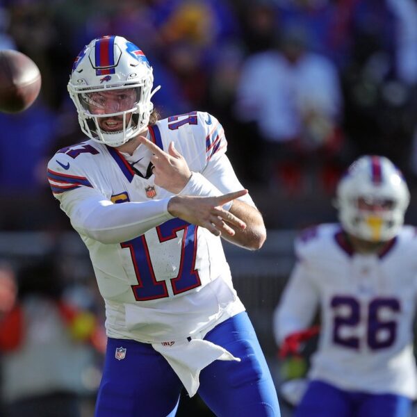 Bills star QB Josh Allen (foot) sits out walkthrough