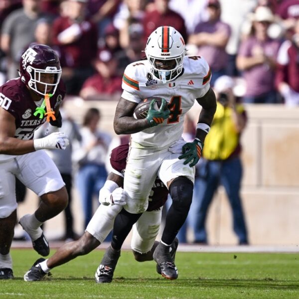 Miami RB Mark Fletcher Jr. returning for 2026 marketing campaign