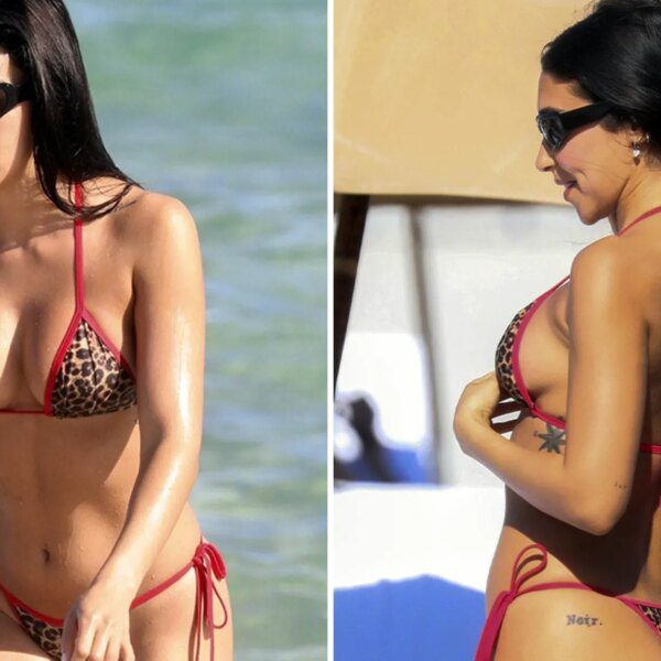 Chantel Jeffries Hits Up Miami Beach in Sexy Animal-Print Bikini