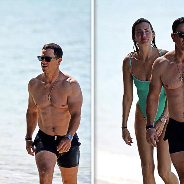 Mark Wahlberg Goes Shirtless in Barbados With Wife Rhea