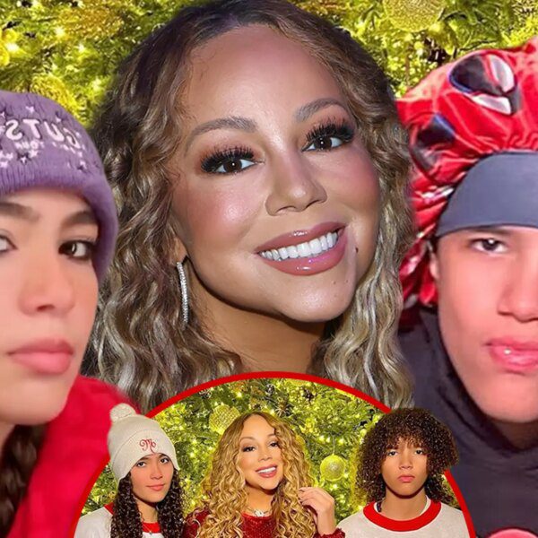 Mariah Carey’s Twins Rock Her Holiday Merch in Rare Family Photo