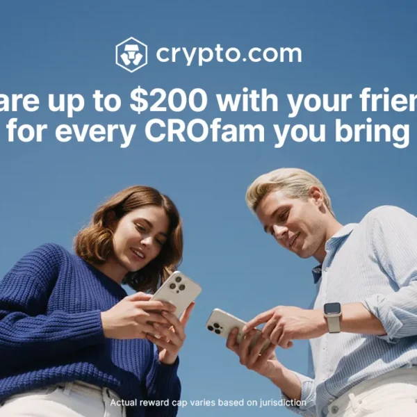 Crypto.com Enhances App Referral Feature With CRO Rewards