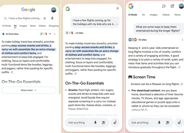 Google Tests Direct Link to AI Mode From Search