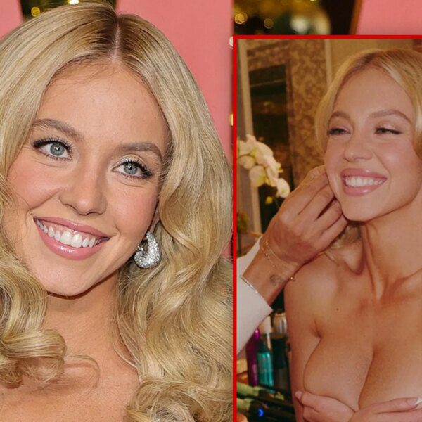 Sydney Sweeney Holds Onto Chest in Topless Photo