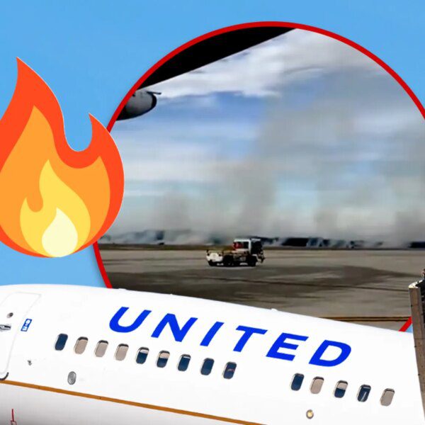 United Airlines Flights Loses Power in Engine, Sets Nearby Brush Ablaze During…